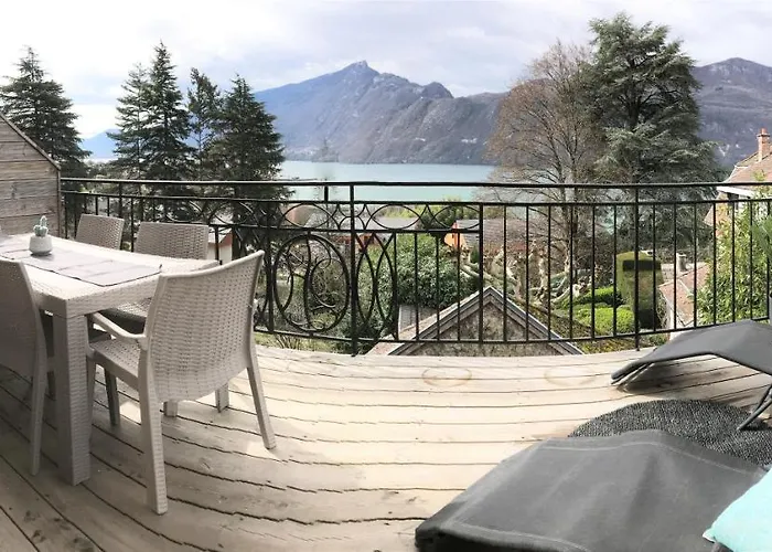 T4 Christina Contemporain, Vue Lac, Climatise Avec Parking アパート