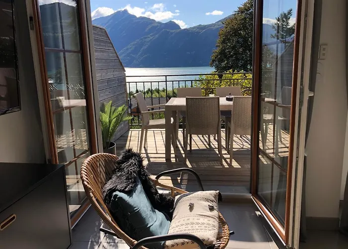 T4 Christina Contemporain, Vue Lac, Climatise Avec Parking *