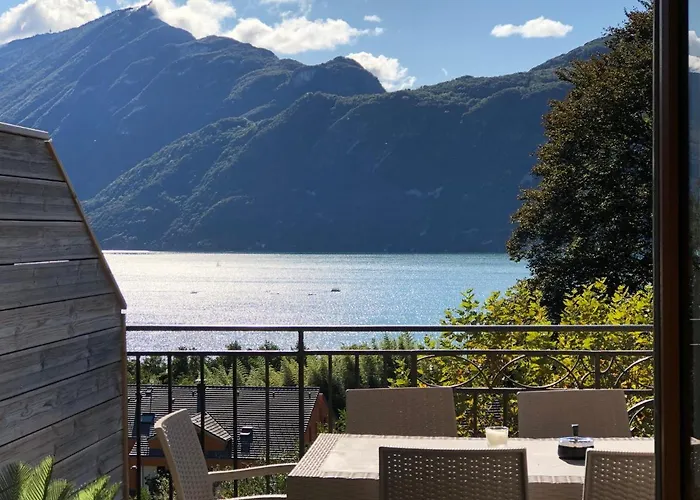 T4 Christina Contemporain, Vue Lac, Climatise Avec Parking Appartement *